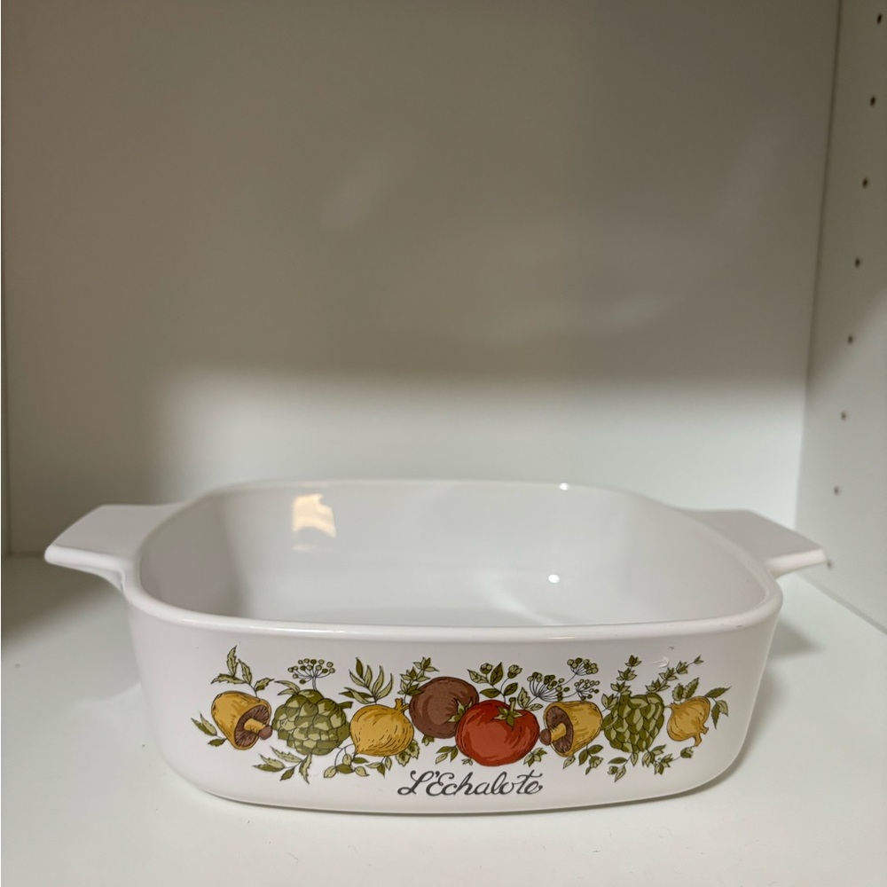 Corning Ware Spice of Life Casserole L’Echalote A-1-B 1 quart